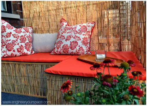 Clever Storage Ideas for your Mobile Home - plastic storage bin into outdoor seating