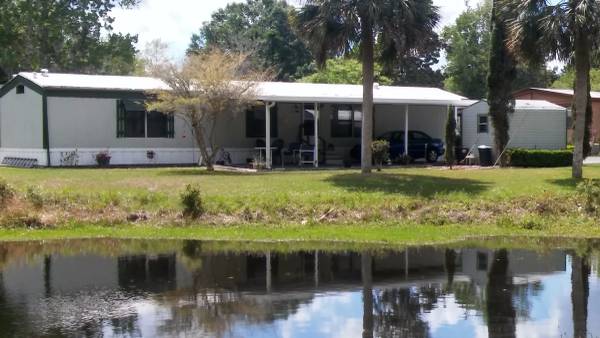 Craigslist mobile homes for sale - single wide in FL beside pond for $11500
