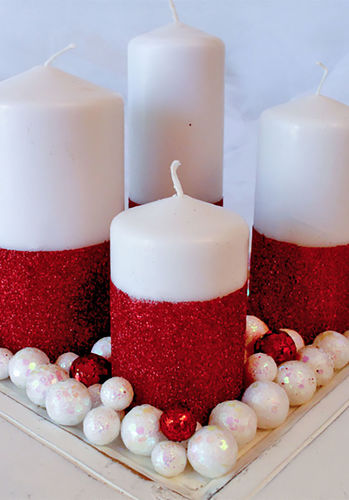 Diy christmas decor projects-candles