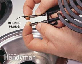 Burner prong problem