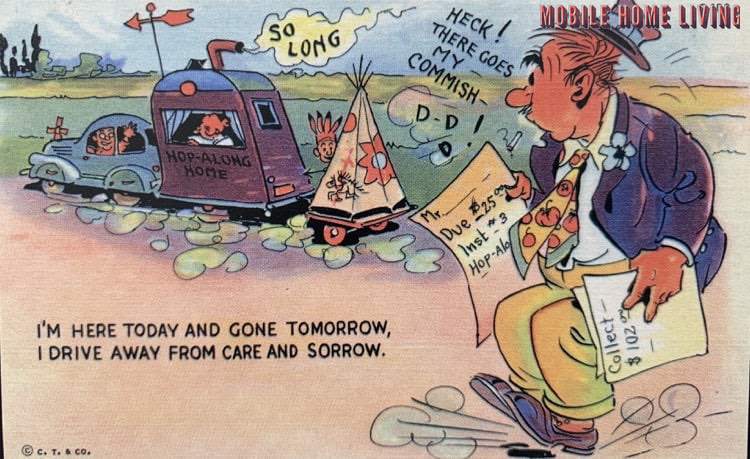 Funny Vintage Trailer And Mobile Home Postcards1 1