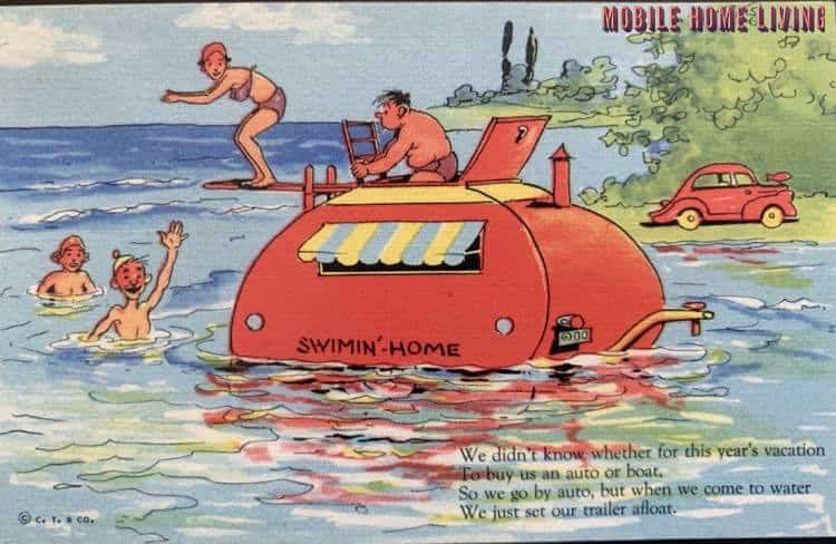 Funny Vintage Trailer And Mobile Home Postcards12 1