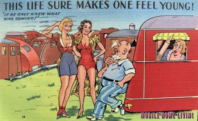 Funny Vintage Trailer And Mobile Home Postcards5 1