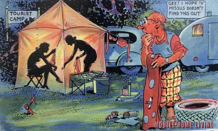 Funny Vintage Trailer And Mobile Home Postcards8 1
