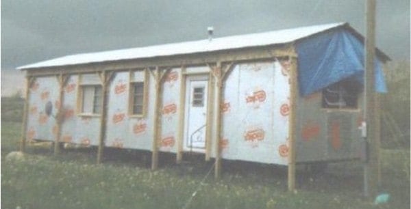 Lean-to Design Used on Self-Supporting Roof Over design example