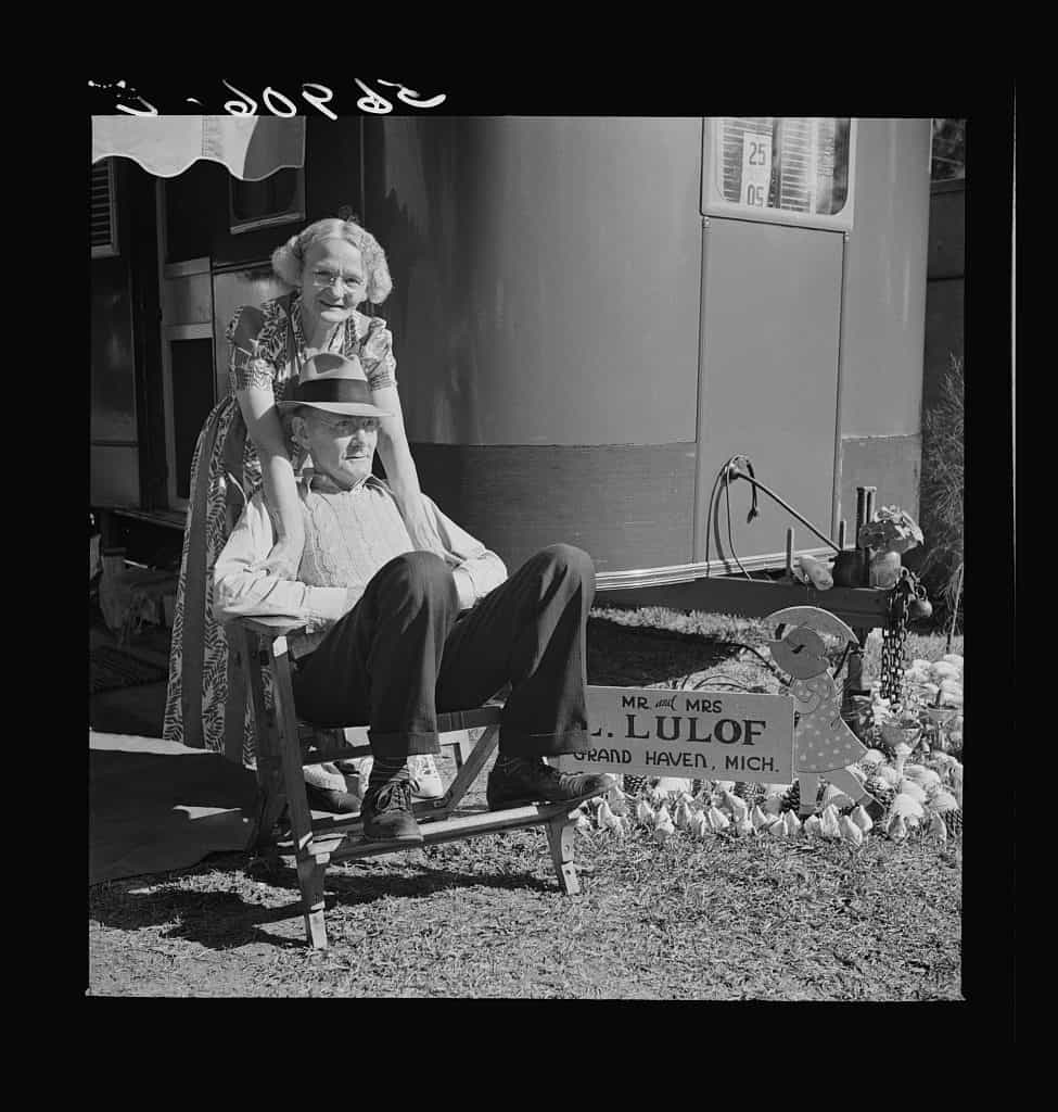 Jan 1941 High Class Trailer Camp At Sarasota LOC Copy