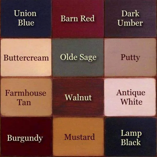 Primitive country paint color ideas