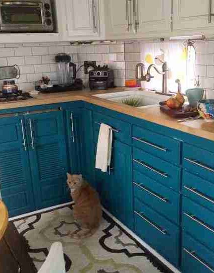 RV Remodel - After painting cabinets