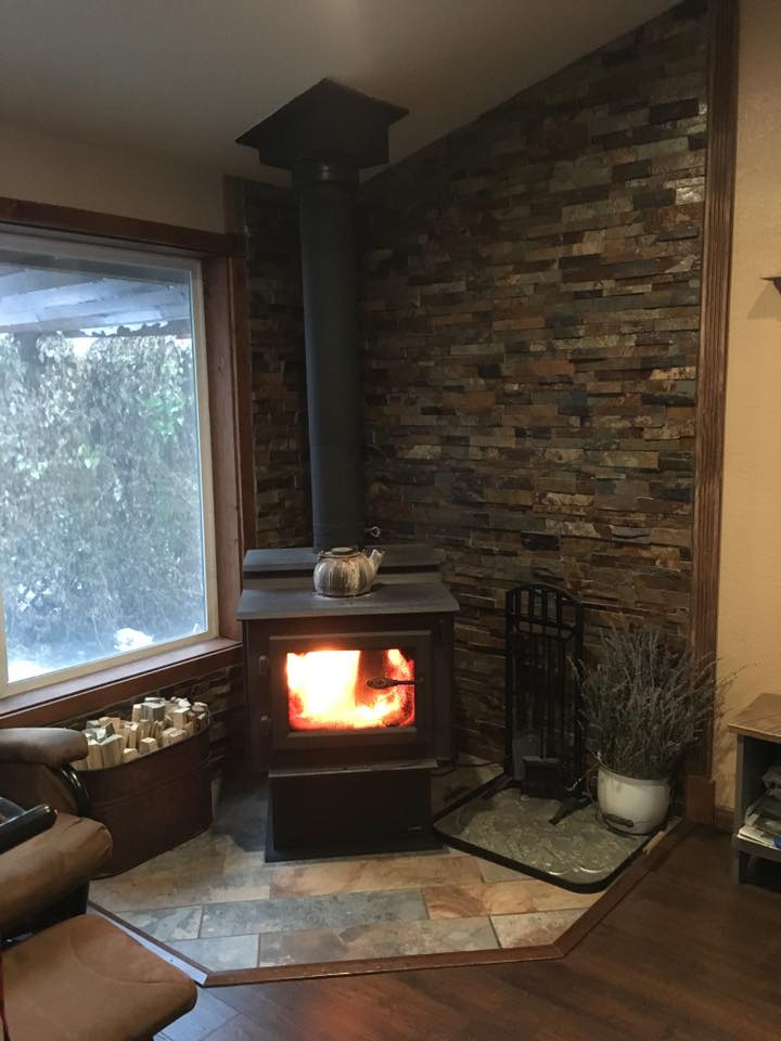 Tracey Fields Double Wide Manufactured Home Remodel Fireplace