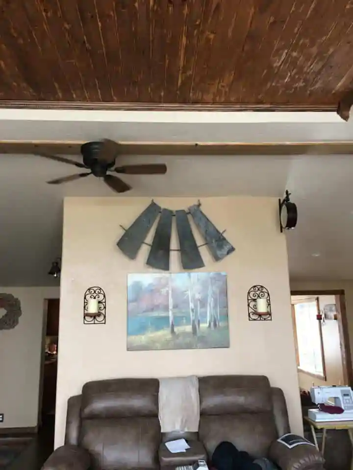 Tracey Fields Double Wide Manufactured Home Remodel Living Room