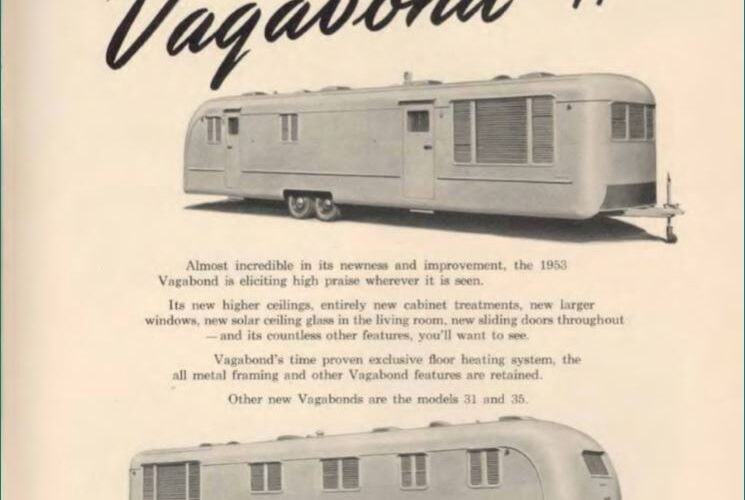 Vagabond 1953 mobile home ad