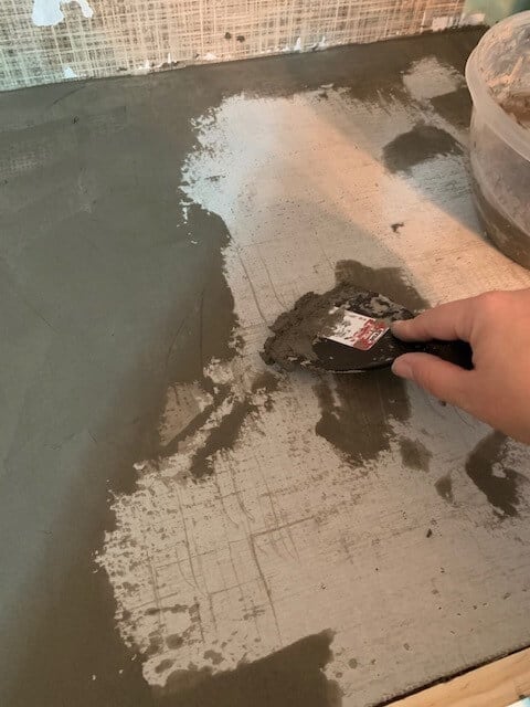 Adding Feather Finish To Countertop