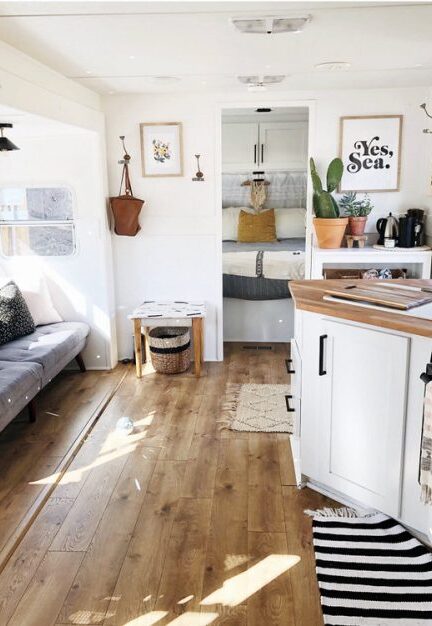affordable RV renovation interior after 500x626