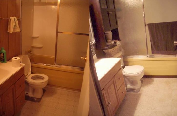 amazing mobile home bathroom before and after makeover