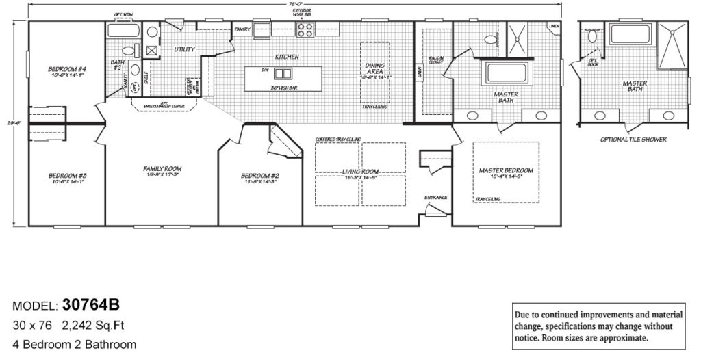 These 3 Massive Manufactured Homes Are Family Ready Barrington floor plan