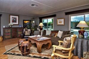 beautiful manufactured home tour - living room