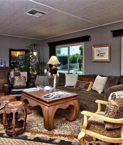 beautiful manufactured home tour - living room