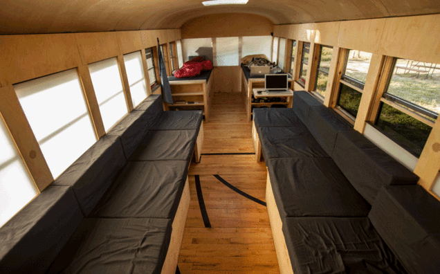 vintage buses-bed conversion