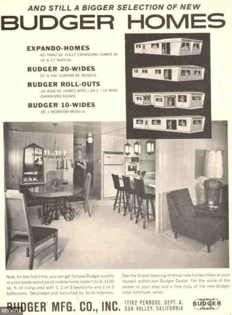 Budger homes ad