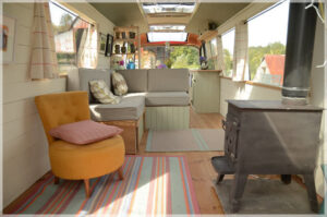 bus conversions-bed and breakfast interior