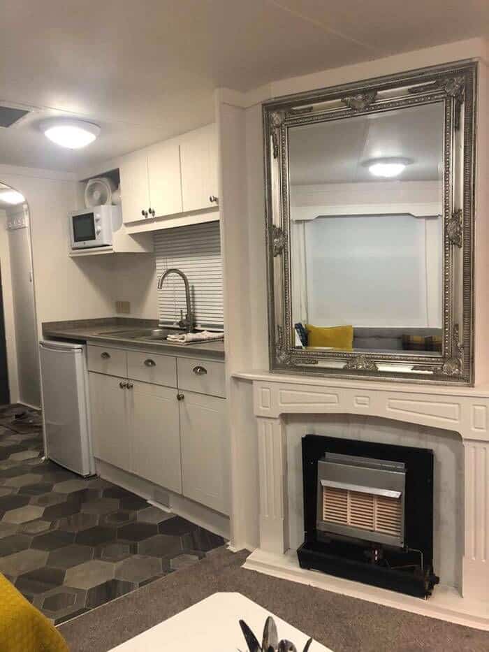 Ireland fireplace after remodel