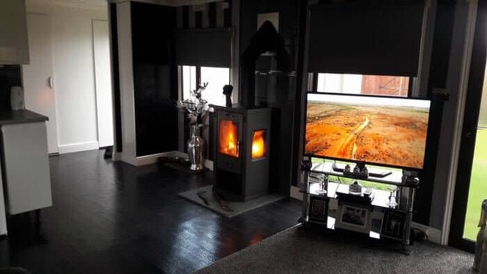 caravan log burner