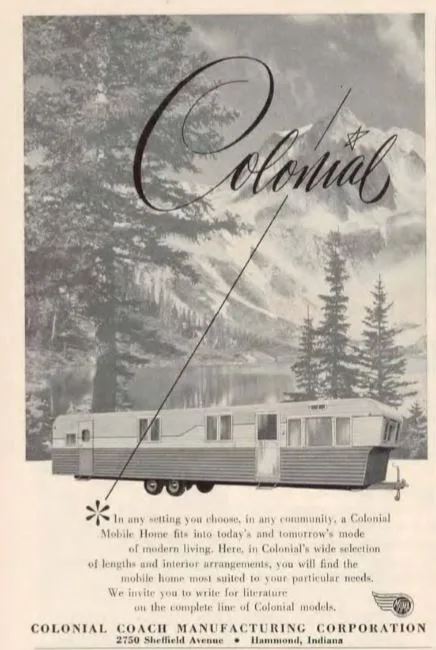 vintage mobile homes-colonial 1955