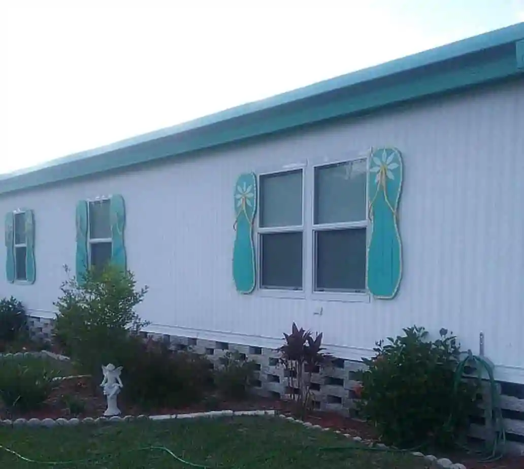 Colorful Coastal Mobile Home