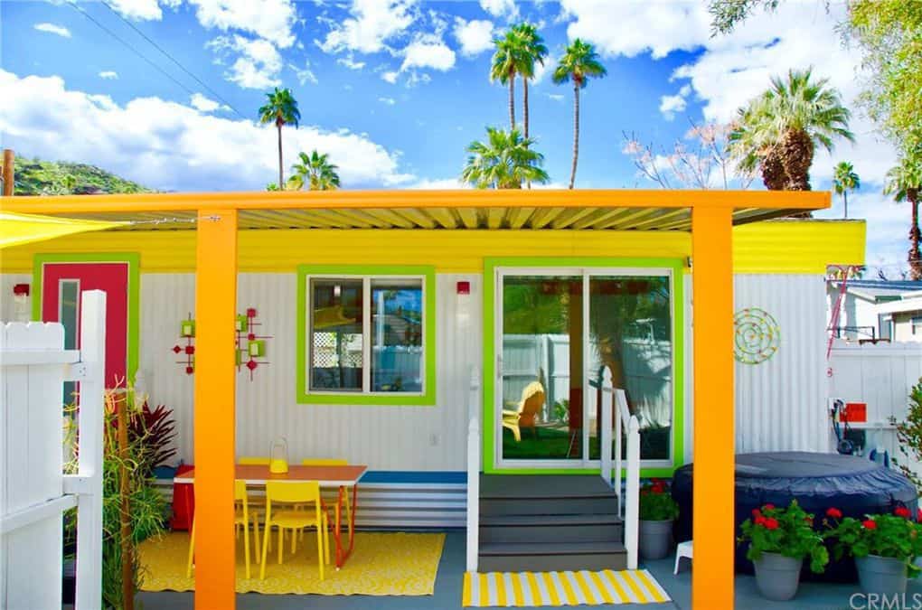 Colorful exterior of single wide