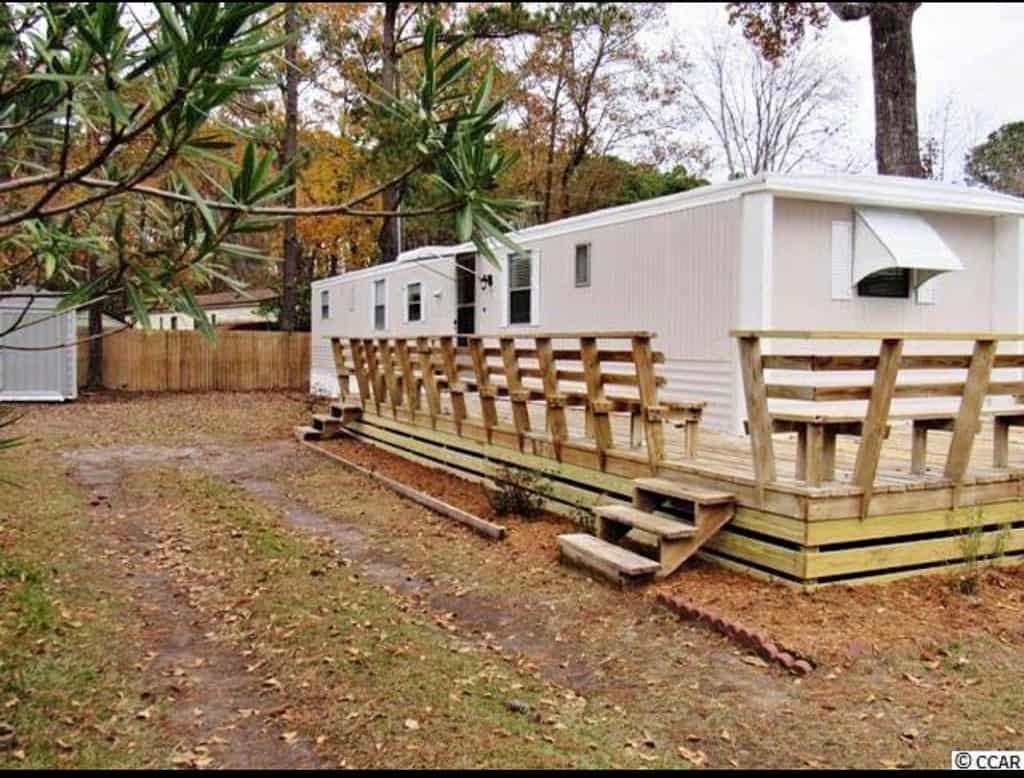 Cool Deck On Single Wide Mobile Home