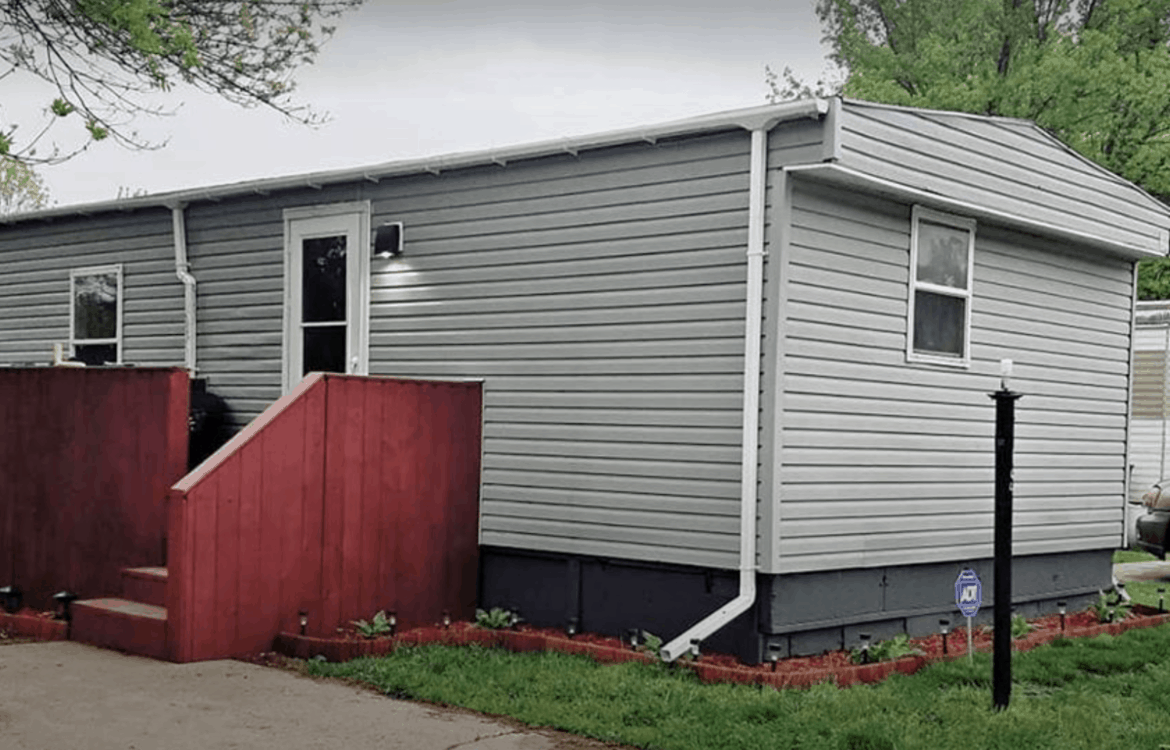 Cool Front Steps On Single Wide Mobile Home