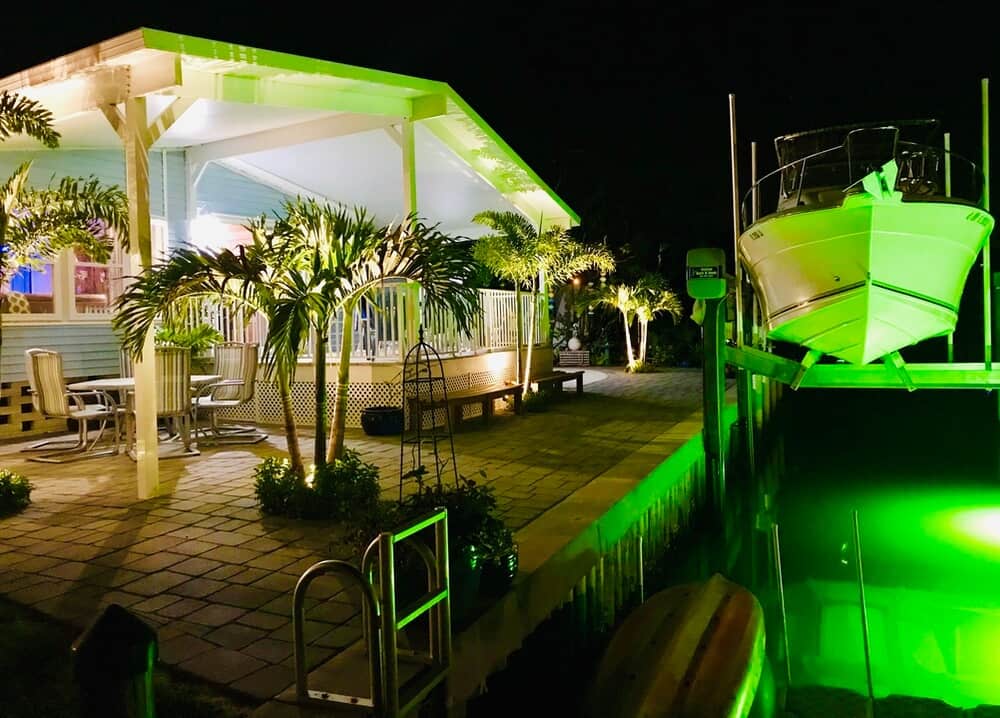 Cool Landscape Lighting In FL 1988 Double Wide Manufactured Home