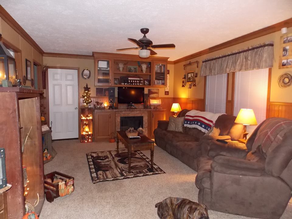 manufactured home decorating - living room 