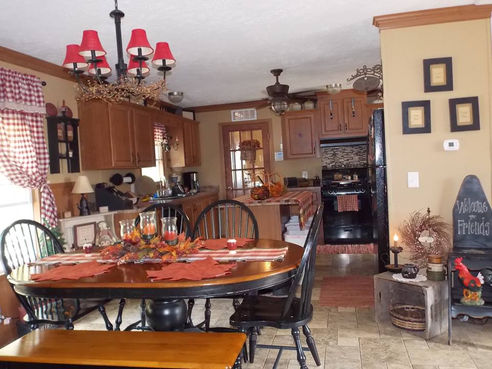 manufactured home decorating - kitchen 