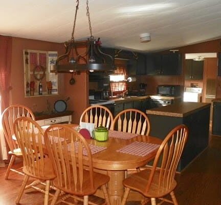 country primitive double wide decor