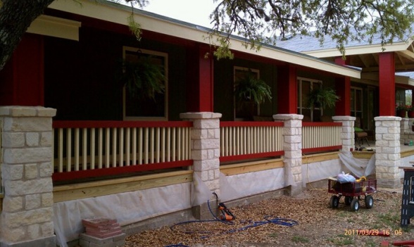 double wide transformation-craftsman style double wide after - porch 2