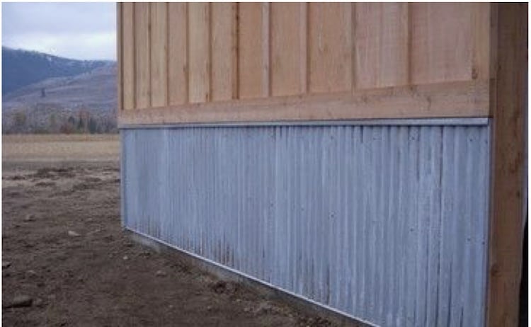 Currogated Metal Skirting On Single Wide Mobile Home Sheri Cooper Pin