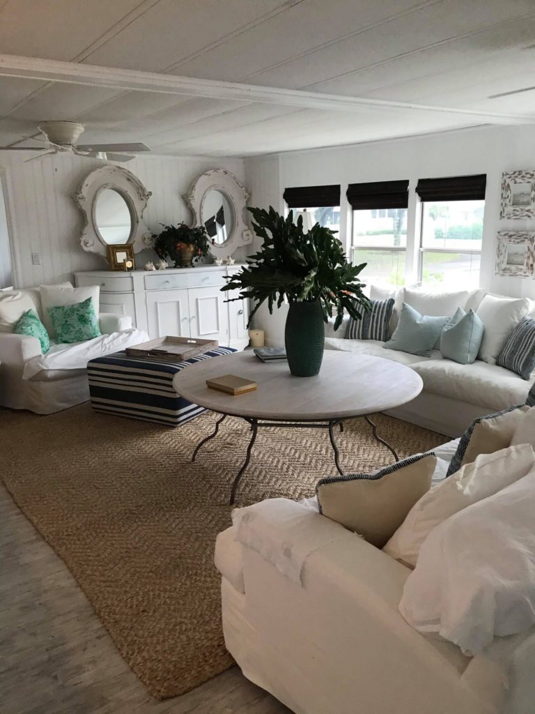 Designer mobile home living room