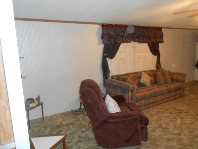 manufactured home-living room before