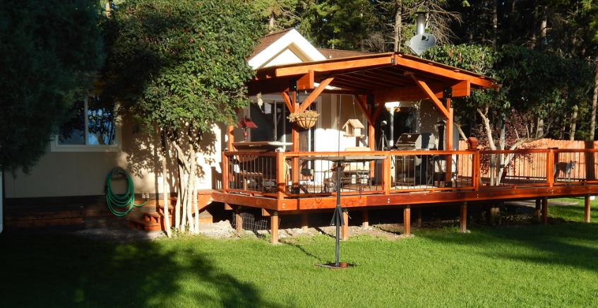 double wide home improvements-double wide deck