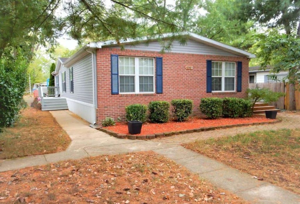 Double Wide With Brick Accent