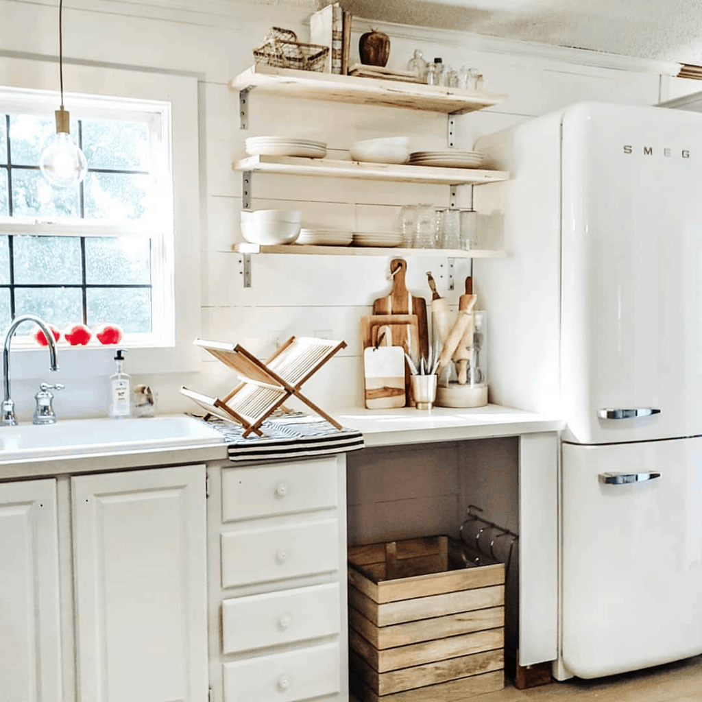 Eclectic Farmhouse Double Wide Mobile Home Kitchen Remodel After00001