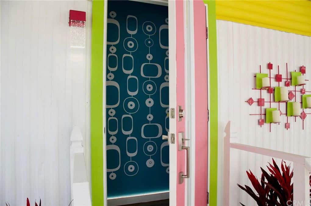 Exterior door and cool light