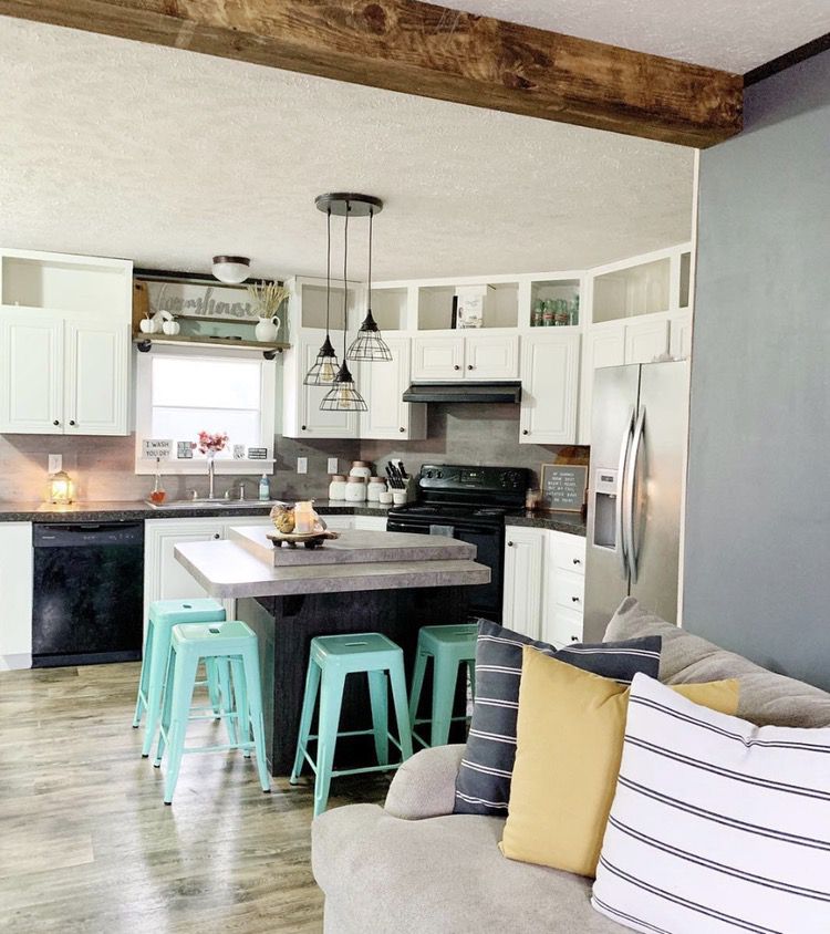 farmhouse style manufactured home remodel