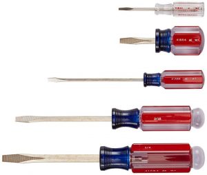 Tools every new mobile home owner should have - flathead screwdrivers