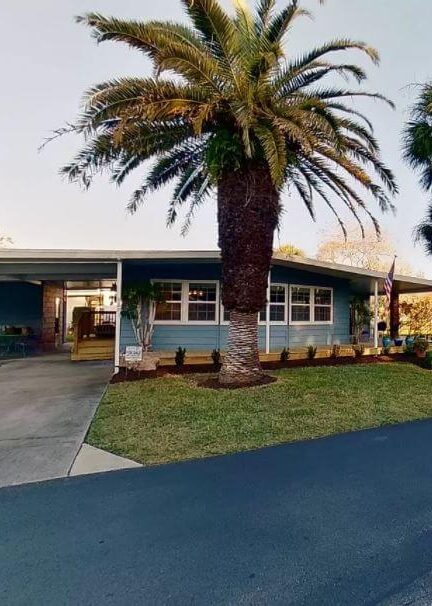 florida double wide exterior after