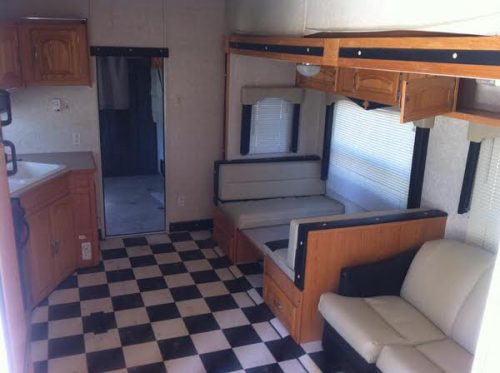 gypsy caravan-interior before