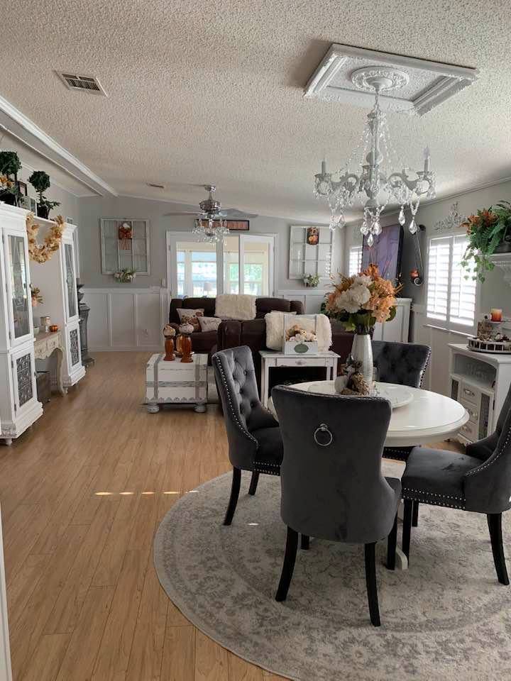 Kim living room with wainscoting