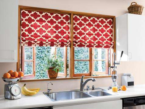 mobile home kitchen window treatment
