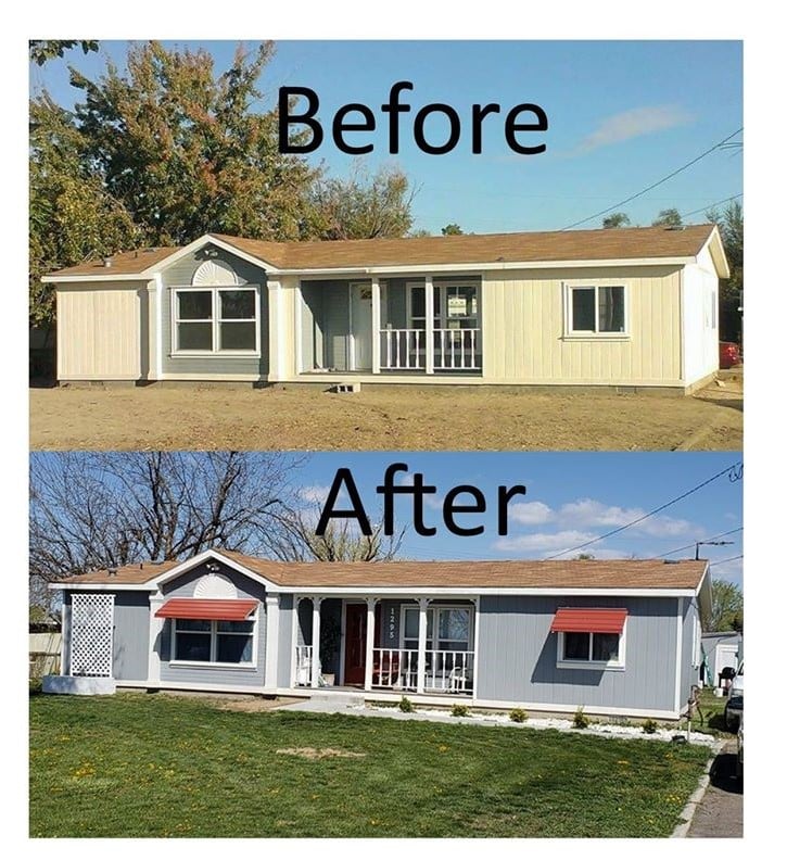 Linda Exterior Before And After